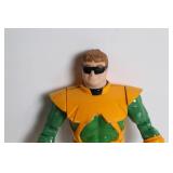 Vintage Action Figure with Green and Orange Armor