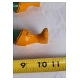 Vintage Action Figure with Green and Orange Armor