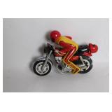 Vintage Power Blaster 1100 Motorcycle Toy with Racer Figure