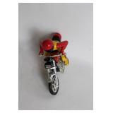 Vintage Power Blaster 1100 Motorcycle Toy with Racer Figure