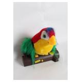 Colorful Talking Parrot Toy on Wooden Base