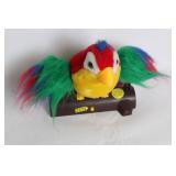 Colorful Talking Parrot Toy on Wooden Base