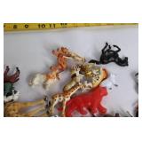 Collection of 34 Plastic Animal Figurines