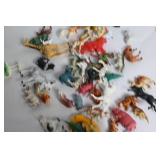 Collection of 34 Plastic Animal Figurines