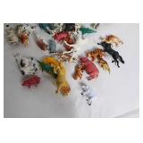 Collection of 34 Plastic Animal Figurines