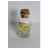 Whimsical Creature in Glass Jar with Cork