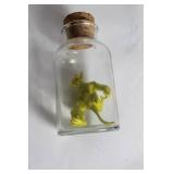 Whimsical Creature in Glass Jar with Cork