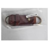 Vintage Fossil Collectible Tin Set with Leather Keychain