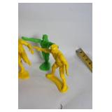 Set of 6 Vintage Plastic Cowboy and Indian Figures