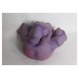 Vintage Purple Troll Figurine with Green Hair