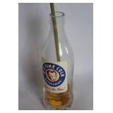 Vintage Ne-Time Cola Bottle with Artificial Red Gerbera Flower