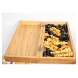 Collection of Board Games and Sets with Cribbage Boards, Chess, and Dominoes