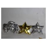 Set of 6 Gold and Silver Themed Masquerade Masks