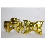 Set of 6 Gold and Silver Themed Masquerade Masks