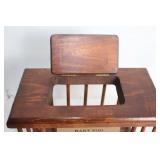 Vintage Wooden Baby Zoo Chamber Accessory Holder