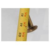 Vintage Brass French Hunting Horn with Decorative Red Tassel