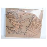 Unopened DIY Wooden Eagle Puzzle Wall Art Kit
