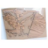Unopened DIY Wooden Eagle Puzzle Wall Art Kit