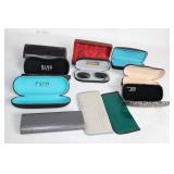 Collection of 9 Eyeglass Cases Including Nine West, Anne Klein, and Ted Baker
