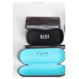 Collection of 9 Eyeglass Cases Including Nine West, Anne Klein, and Ted Baker