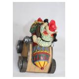 Pirate Bear Cannon Figurine with Treasure Chest Design