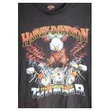 Harley-Davidson XL T-Shirt with Eagle and Motorcycle Graphic