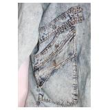 Gitano Outerwear Vintage Denim Jacket with Acid Wash Design