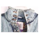 Gitano Outerwear Vintage Denim Jacket with Acid Wash Design