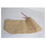 Empty Burlap Sack with 100% Kona Coffee Print 6x12 Inches