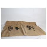 Large Recycled Coffee Burlap Sack from Costa Rica