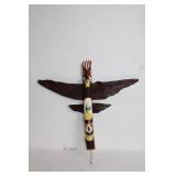 Handcrafted Native American Style Totem Pole Wall Art