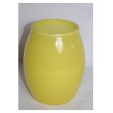 Vintage Yellow Cookie Jar with Gingerbread Design