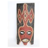 Hand-Carved Tribal Art Wall Mask