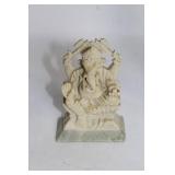 Set of 3 Decorative Figurines: Angel, Ganesha, and Candle Holder