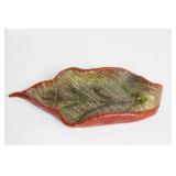 Handcrafted Ceramic Leaf-Shaped Serving Tray