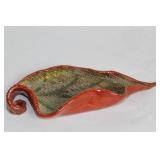 Handcrafted Ceramic Leaf-Shaped Serving Tray