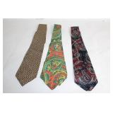 Set of 3 Vintage Silk Ties by Raphael, Frat. Pachucki & Ketch