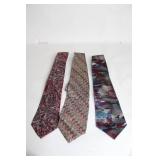 Set of 3 Designer Ties - Egon Von Furstenberg, Ron Chereskin, Oscar de la Renta