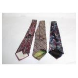 Set of 3 Designer Ties - Egon Von Furstenberg, Ron Chereskin, Oscar de la Renta