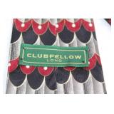 Set of 3 Vintage Designer Ties - Salvatori, Hats By Betty, Clubfellow