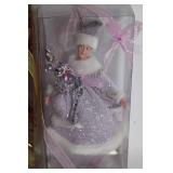 Set of 4 Holiday Seasonal Fairy Figurines with Ribbon Decor