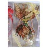 Set of 4 Holiday Seasonal Fairy Figurines with Ribbon Decor