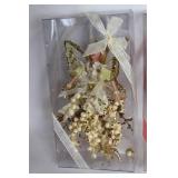 Set of 4 Holiday Seasonal Fairy Figurines with Ribbon Decor