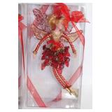 Set of 4 Elegant Fairy Ornaments in Gift Boxes