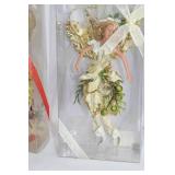 Set of 4 Christmas Fairy Ornaments in Decorative Boxes