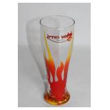 Sin City Las Vegas Flame Design Pilsner Beer Glass