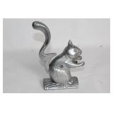 Vintage Metal Squirrel Nutcracker with Lever Mechanism