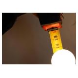 Pair of Vintage Striped Table Lamps with Bulbs