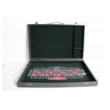 Portable Roulette Game Set in Black Carrying Case