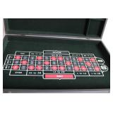 Portable Roulette Game Set in Black Carrying Case